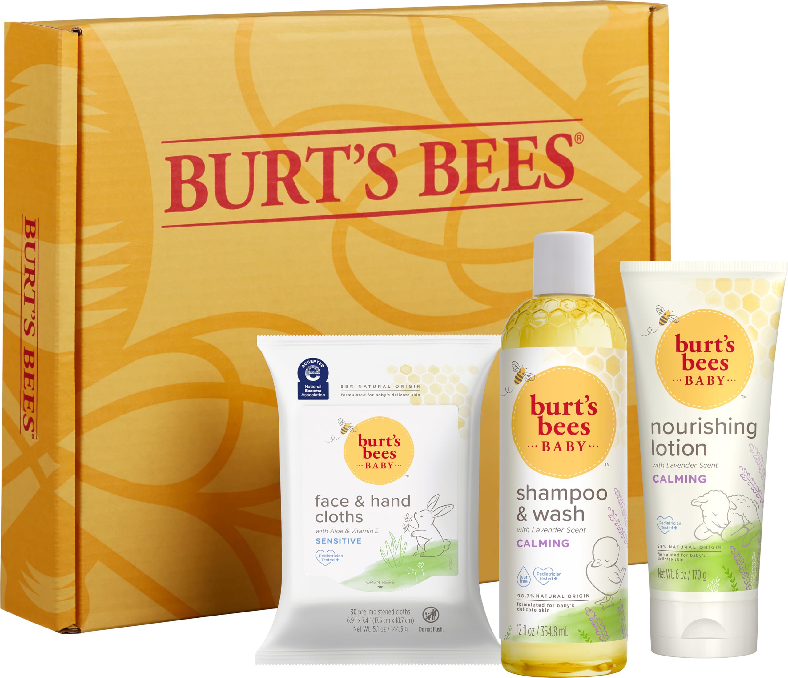 Aroma suave a lavanda durante el baño con Burt's Bees Baby.