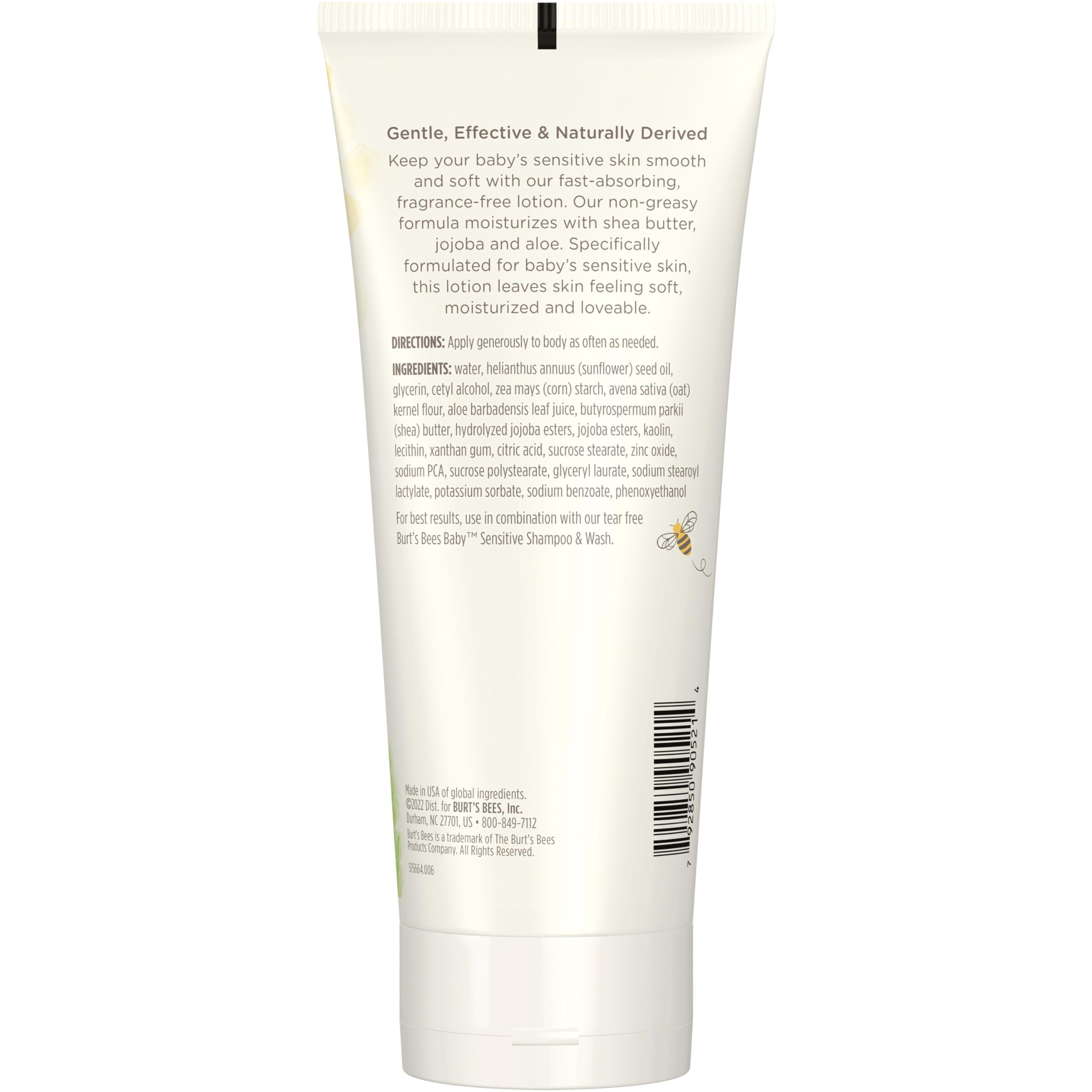 Easy-dispense pump demonstrates quick moisturization throughout the day.