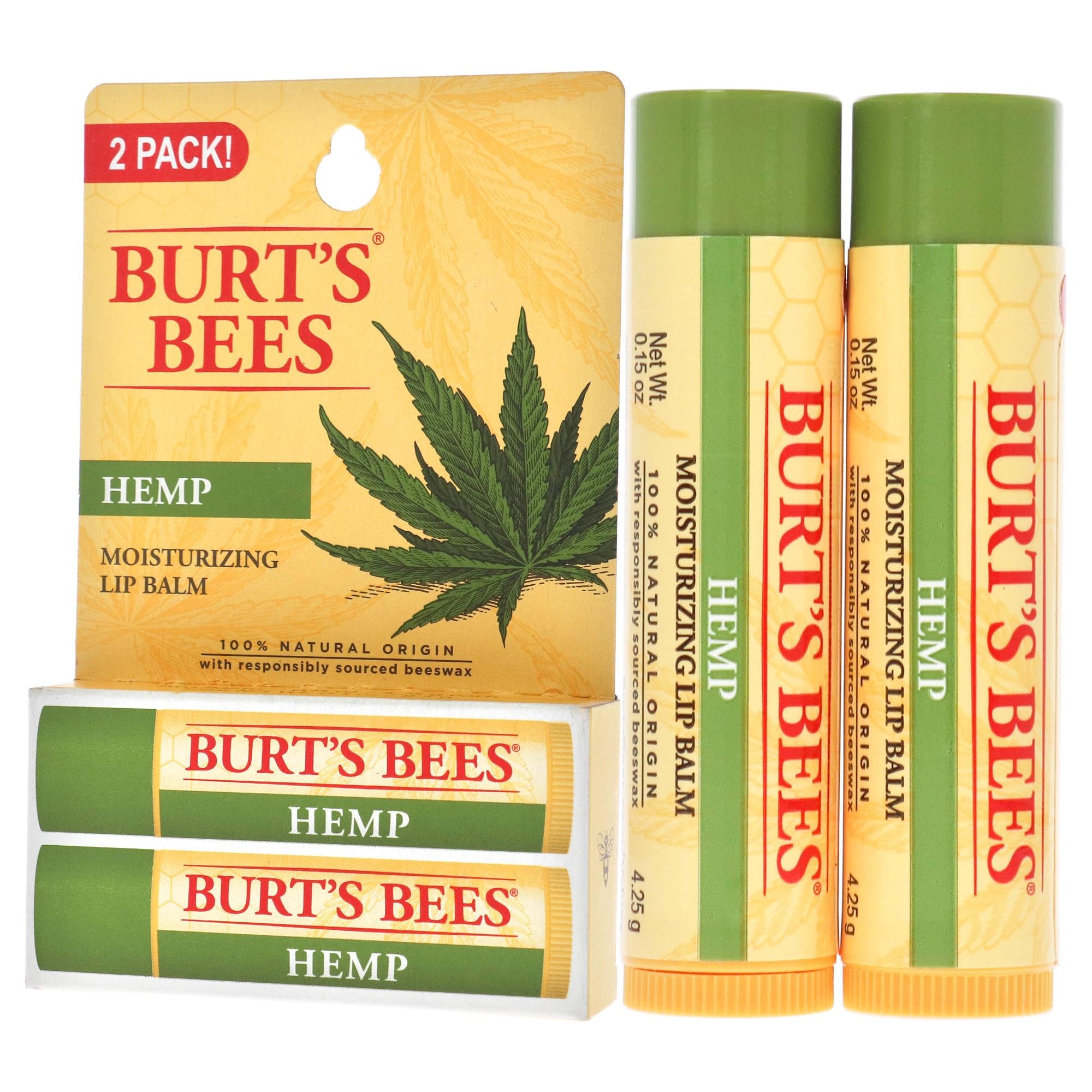 Burt's Bees balsamo labial canamo - uso unisex para todos los tipos de piel