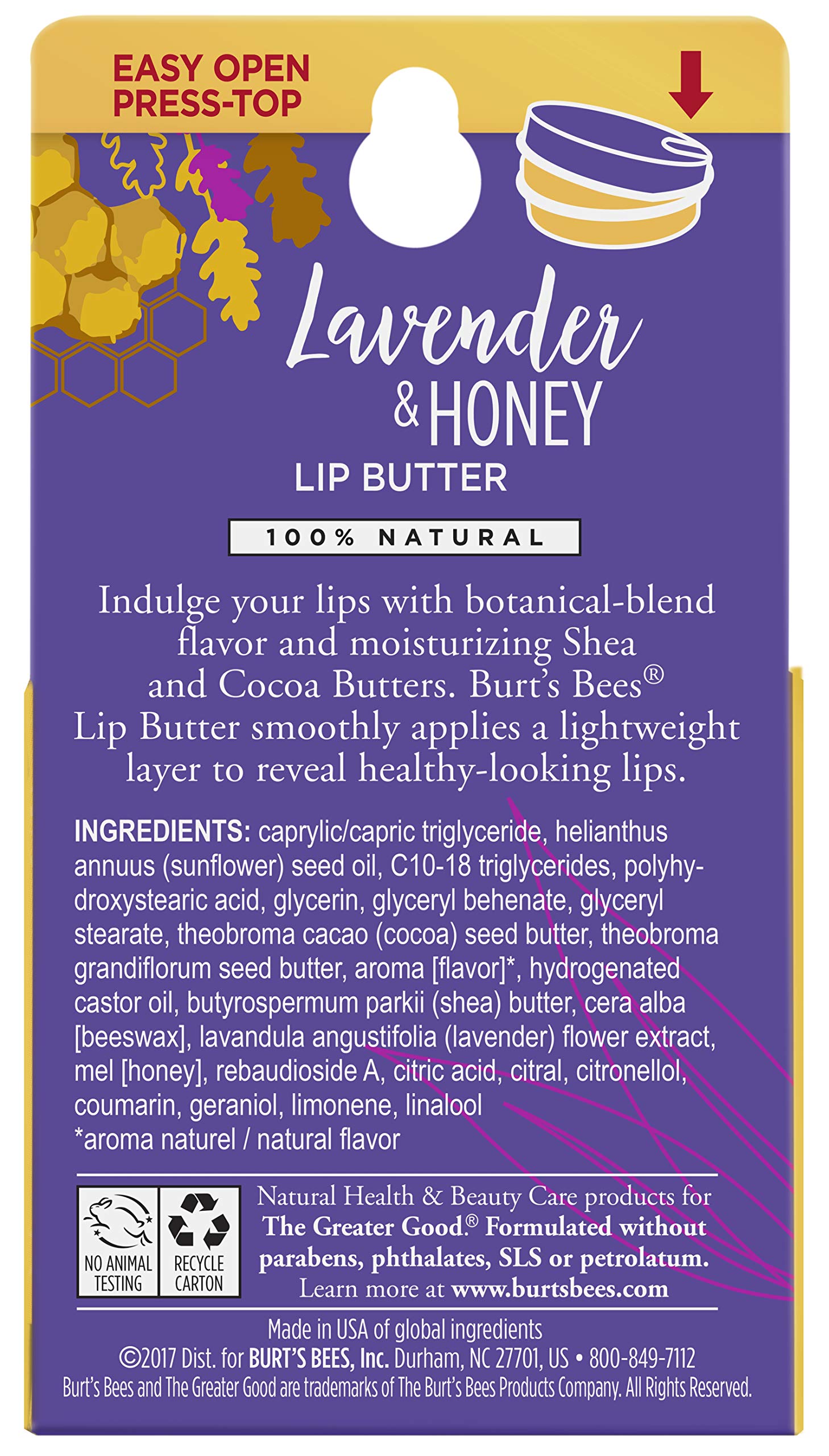 Burt's Bees cuidado diario de labios con hidratación duradera