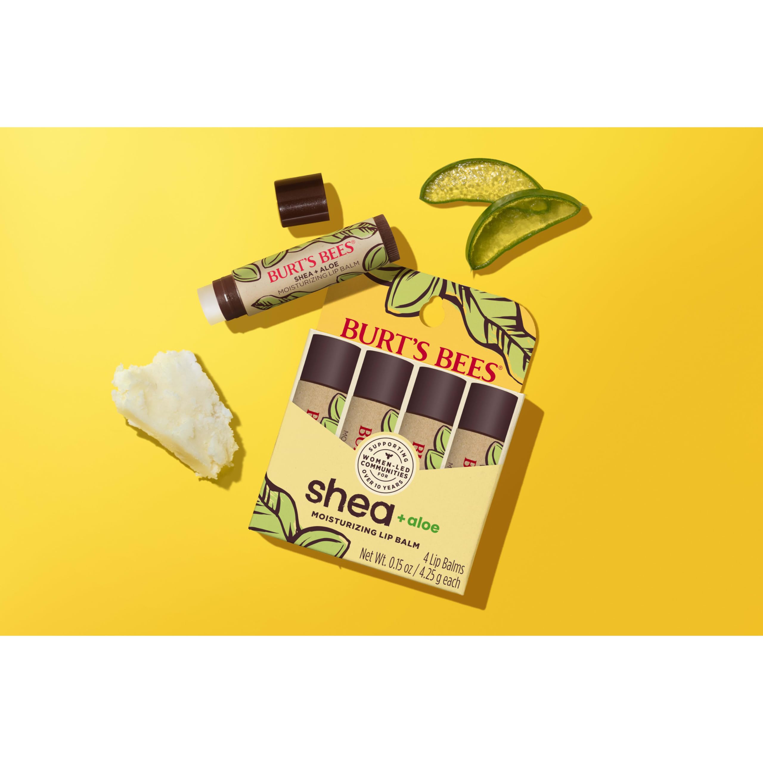 Burt's Bees Balsamo labial despues del sol para confort inmediato.