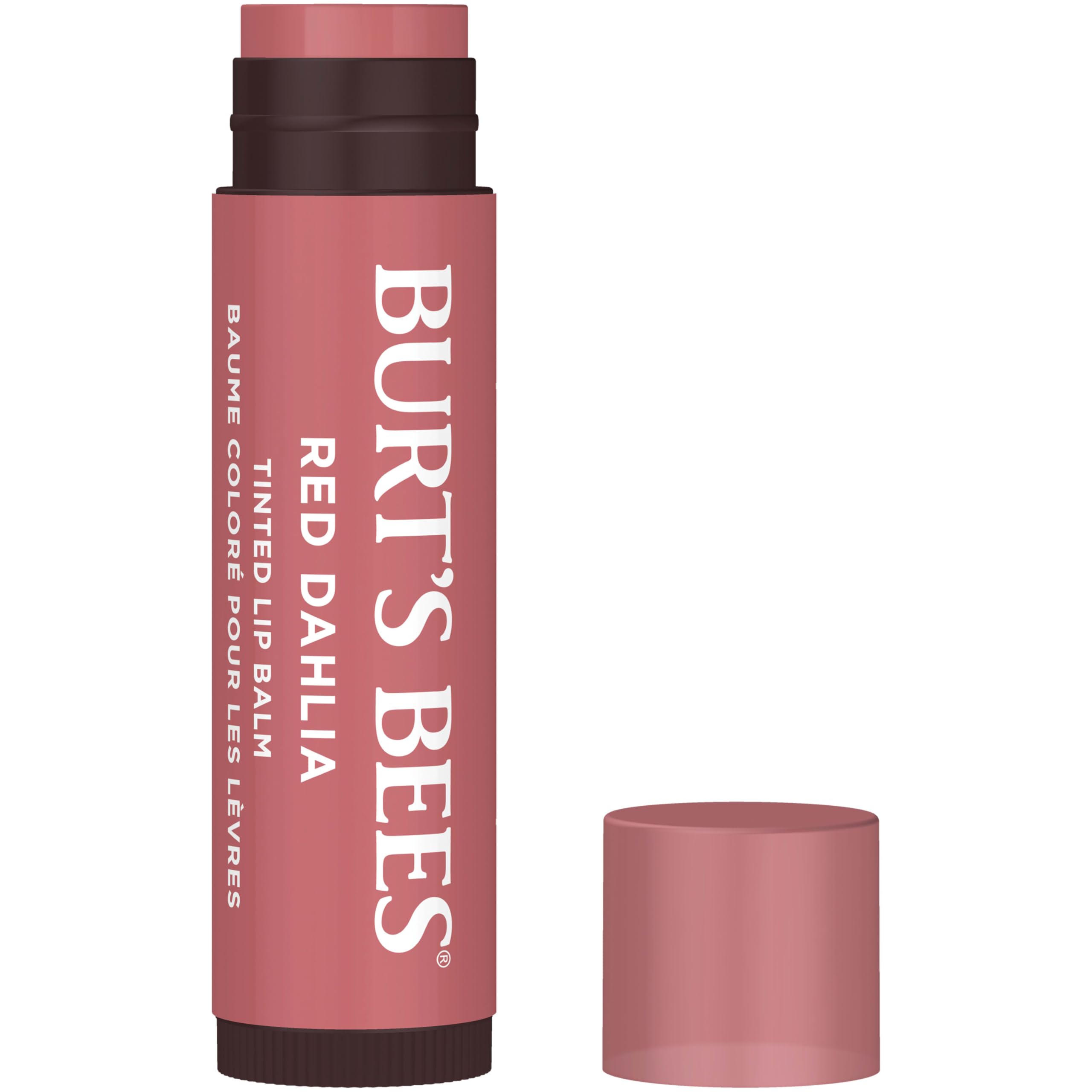 Burt's Bees Bálsamo labial tintado, hidratación profunda con manteca de karité.