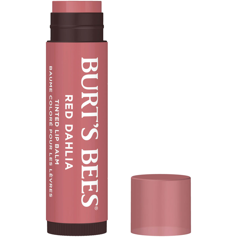 Burt's Bees Bálsamo labial tintado, hidratación profunda con manteca de karité.