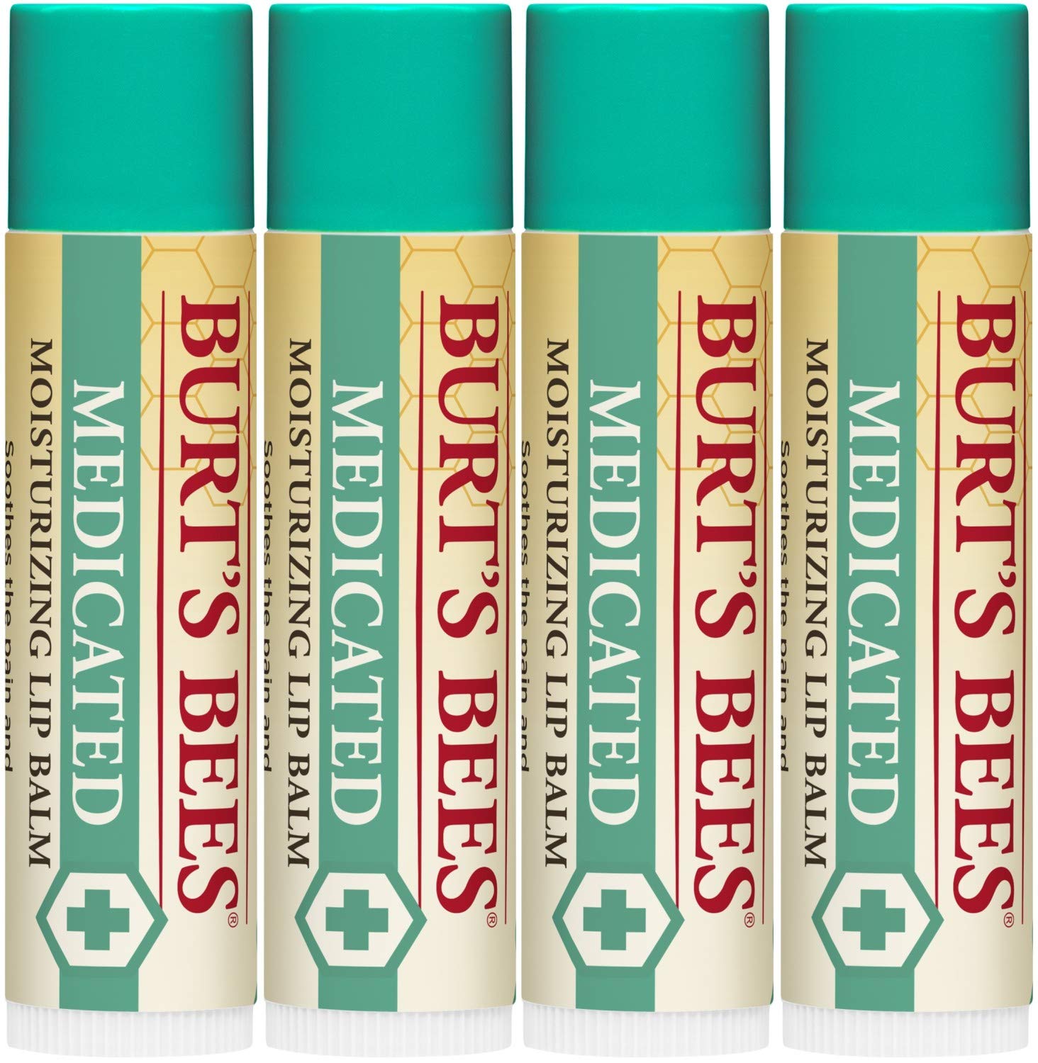 Envase práctico de Burt's Bees para uso rápido en cualquier lugar.