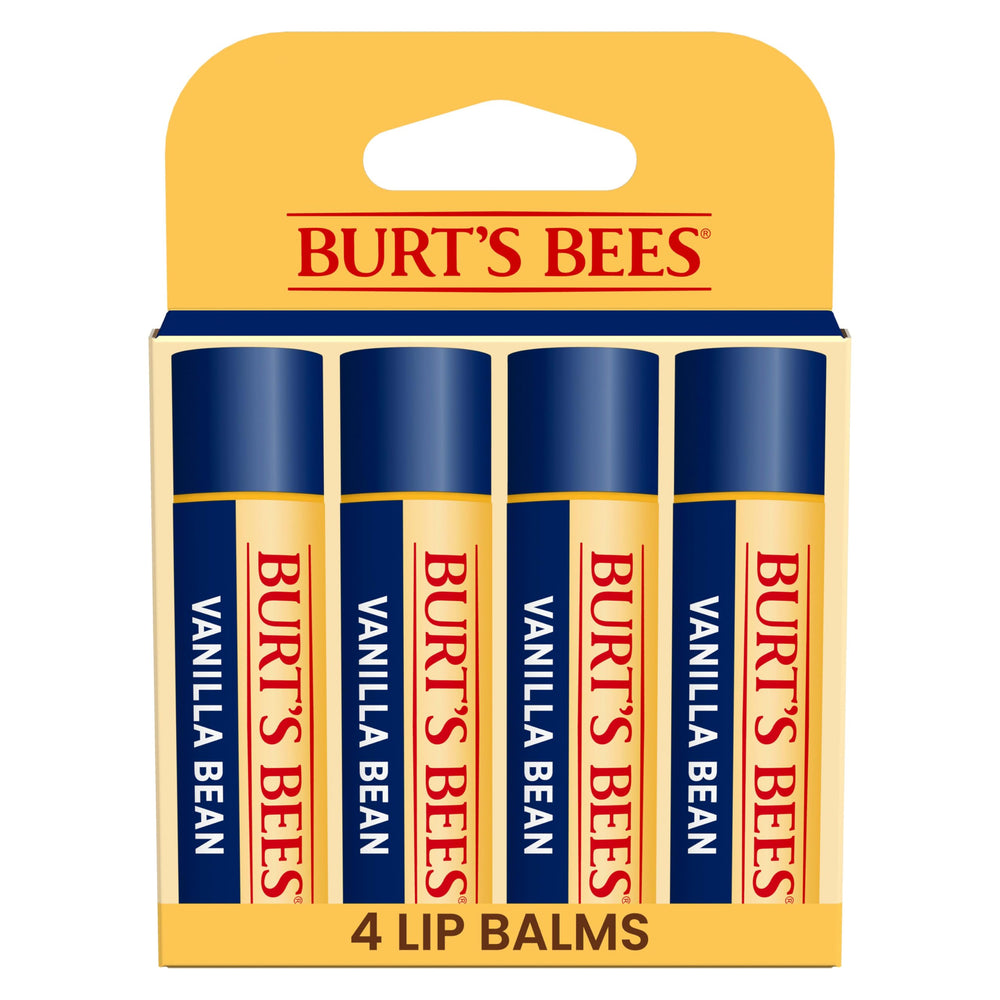 Burt's Bees bálsamo labial vainilla, tubo compacto para hidratación diaria.