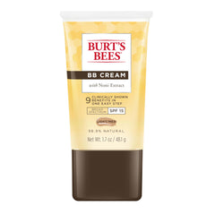 Burt's Bees BB Cream SPF 15 en tubo frontal, unifica tono y protege la piel