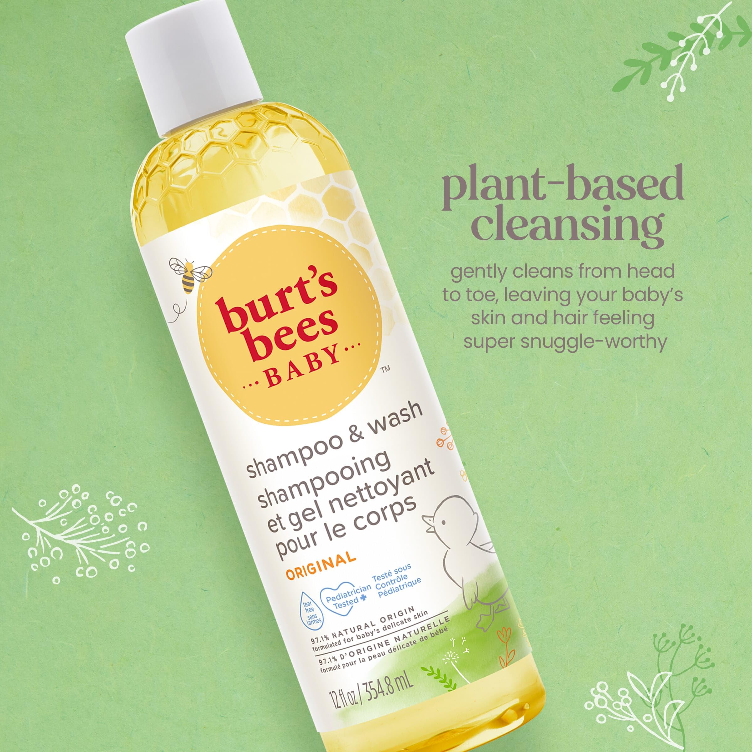 Burt's Bees Baby sin llanto, fórmula suave para piel sensible