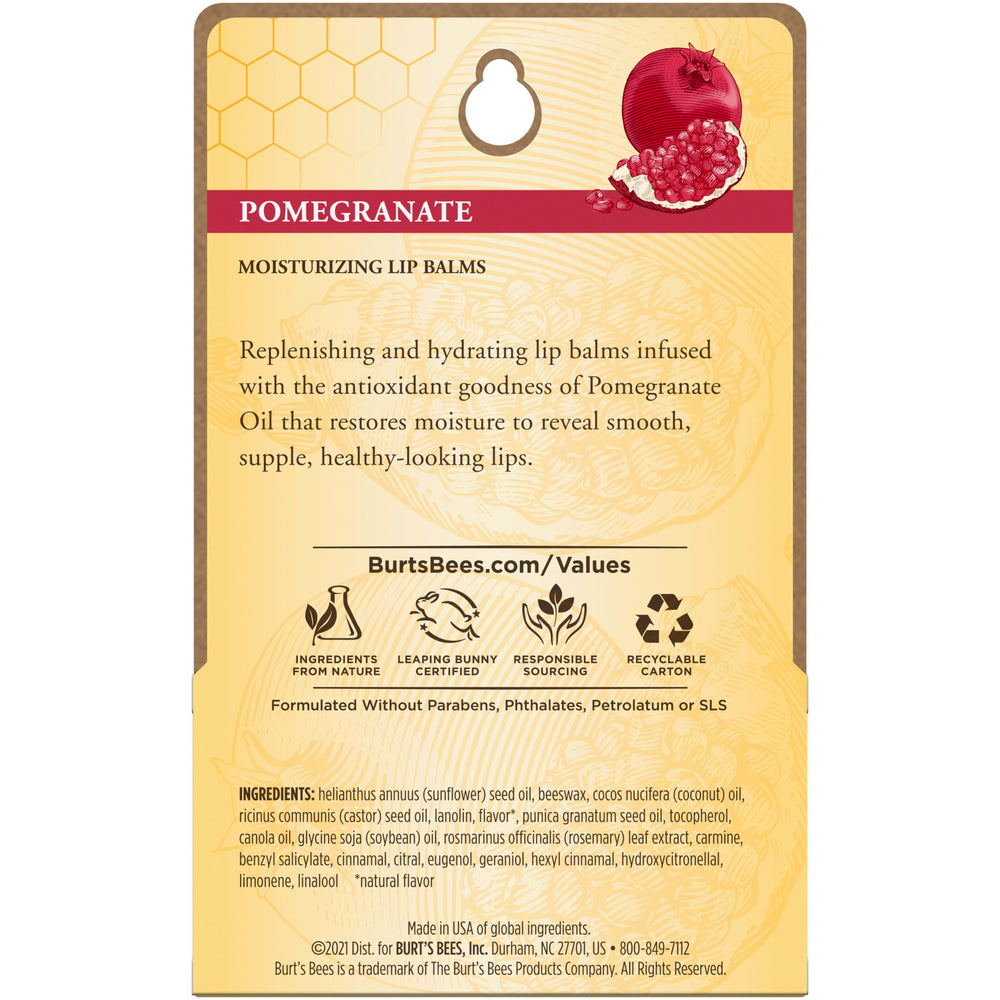 Brand heritage image with Burt's Bees logo and natural ingredients