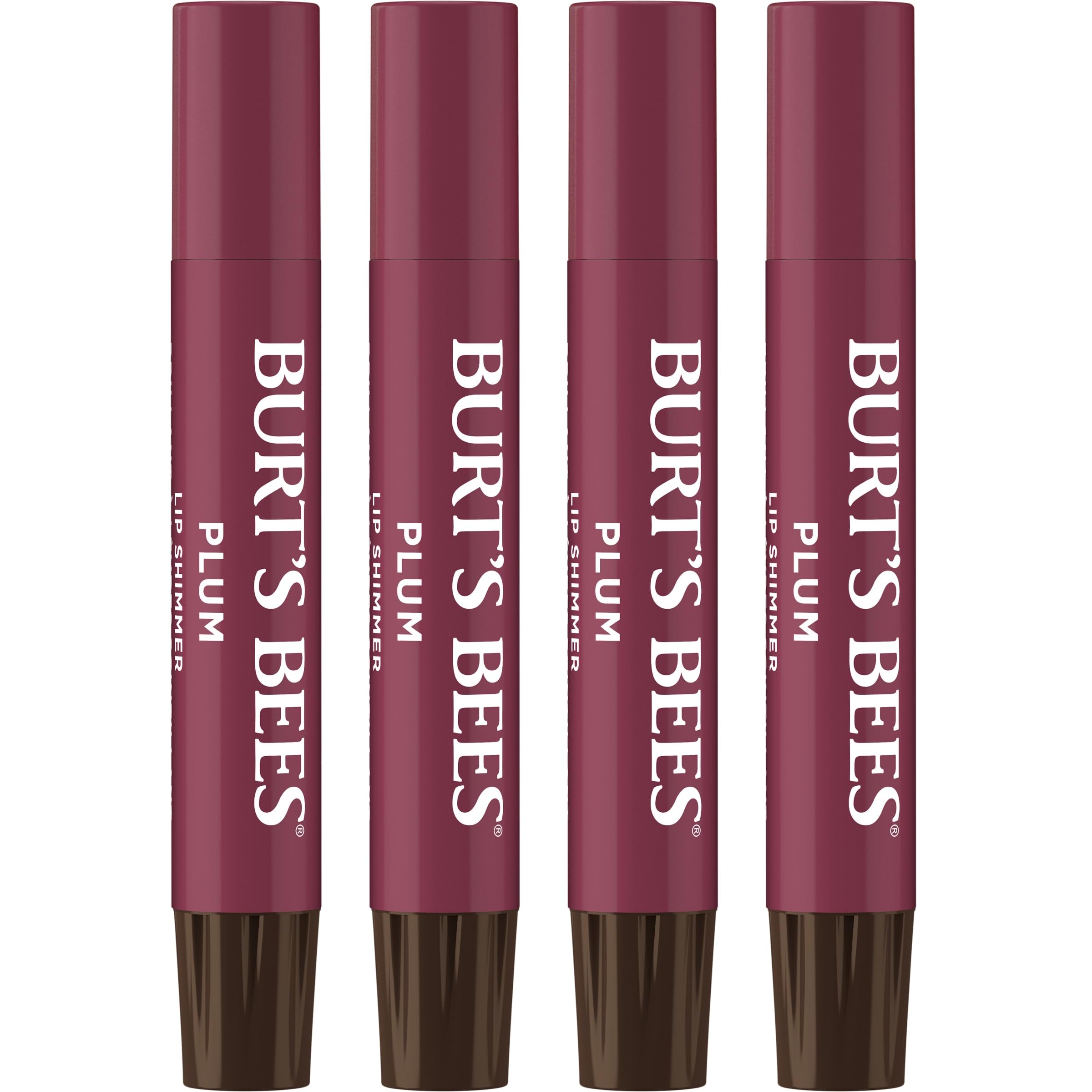 Burt's Bees Brillo labial Ciruela, acabado brillante que realza el color natural.