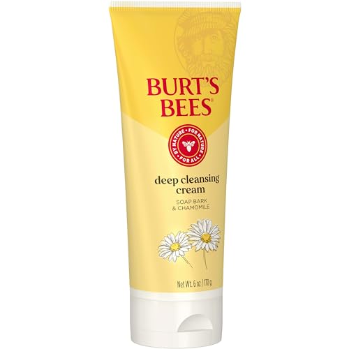 Clear skin look after cleansing with Burt's Bees deep cleansing cream.