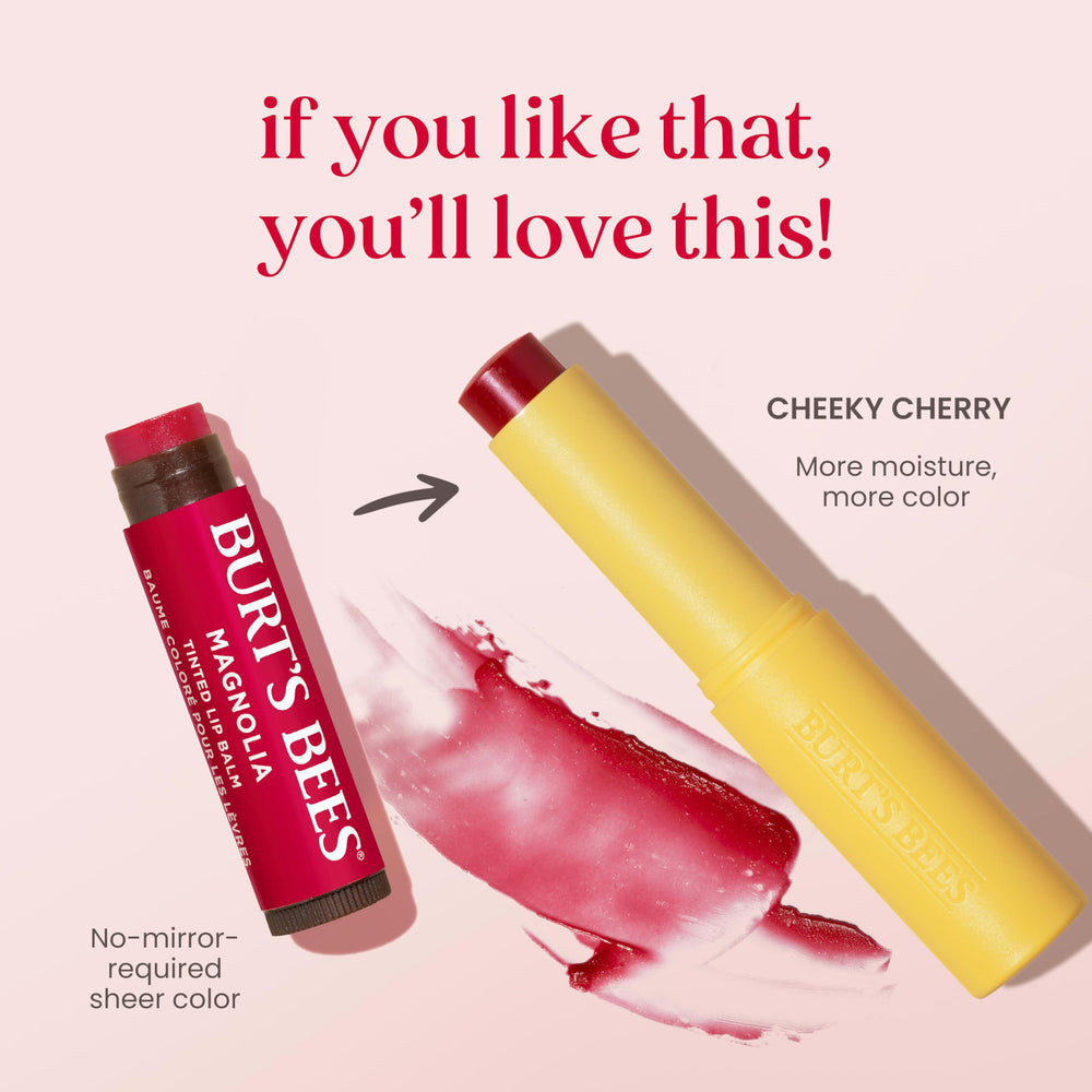Burt's Bees color dinámico con tinte suave, sin saturar el tono.