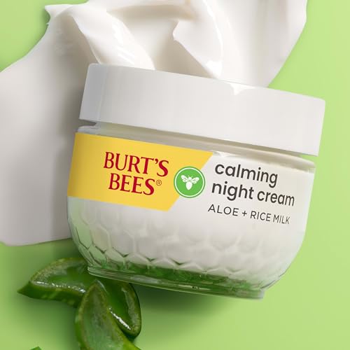Burt's Bees crema nocturna con etiqueta de origen natural 98.8%
