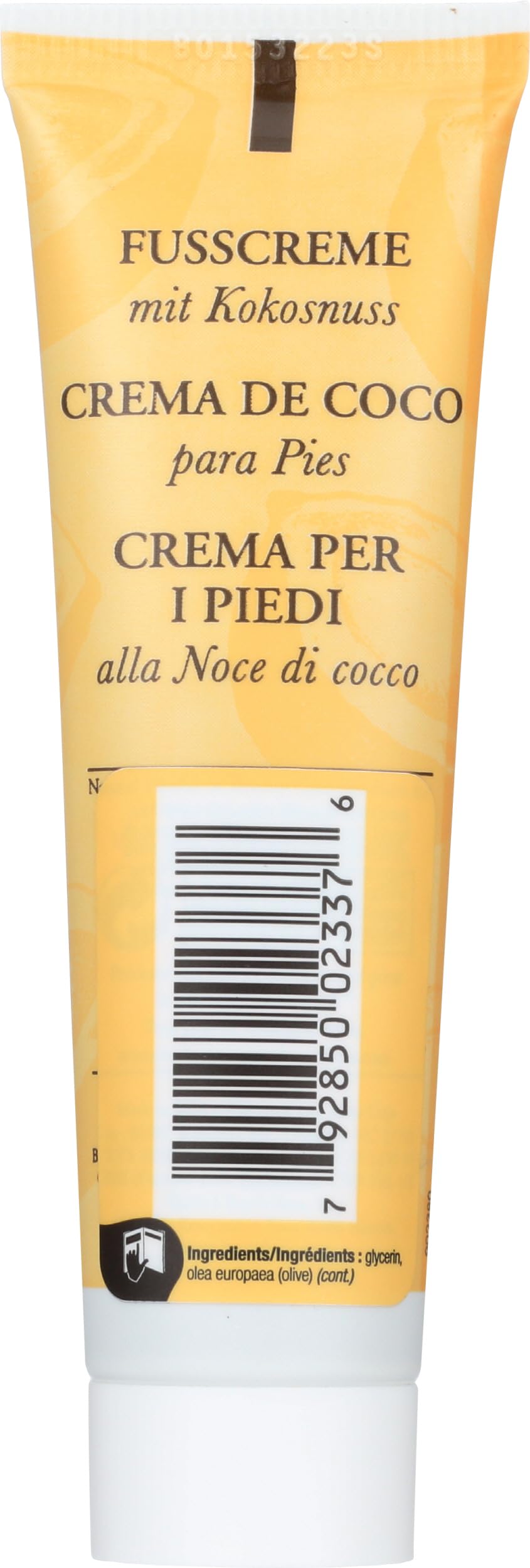Aplicación suave de Burt's Bees coco para pies secos en casa