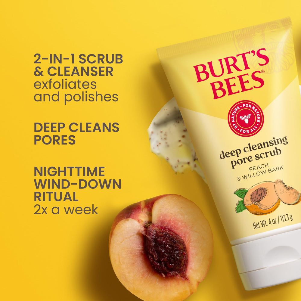 Burt's Bees exfoliante profundo de poros, purifica con corteza de sauce.