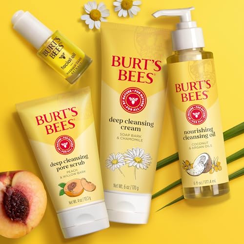 Burt's Bees paquete de 3 exfoliantes, ideal para rutinas diarias.