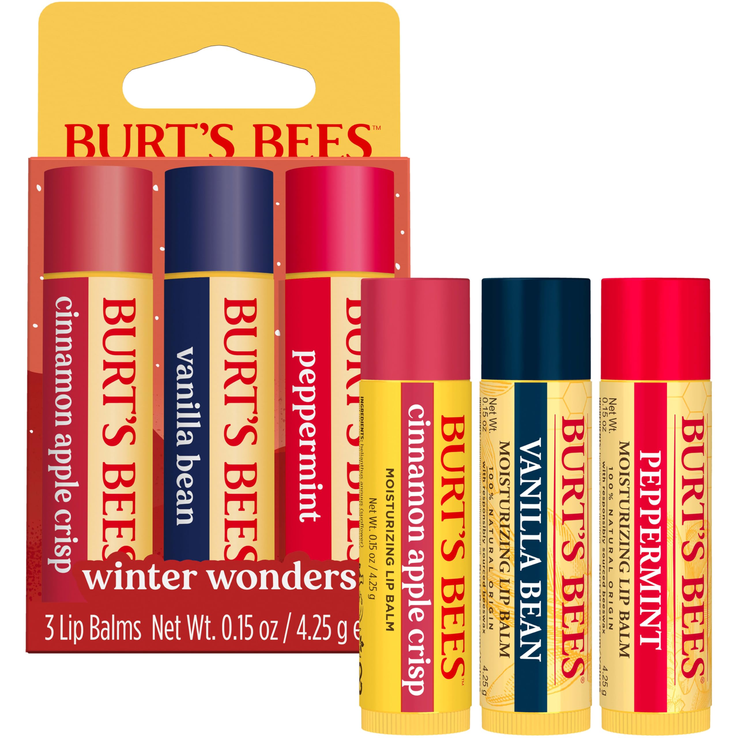 Ingredientes de origen natural en bálsamos Burt's Bees
