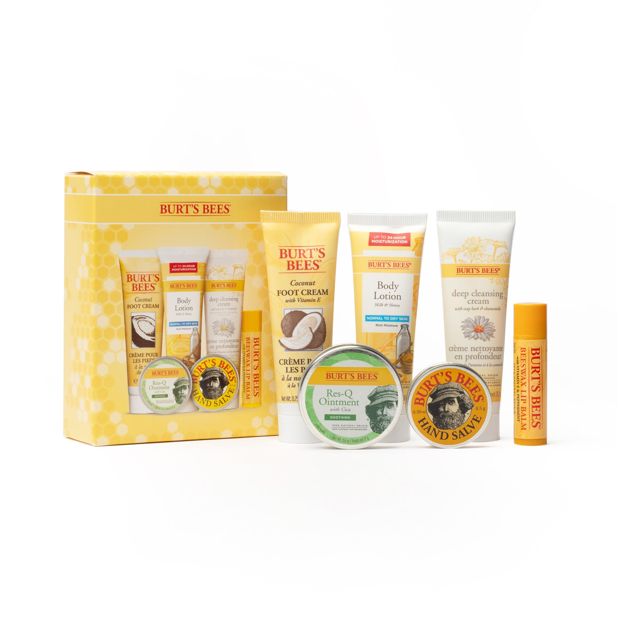 Burt's Bees kit miniaturas atemporales: set de viaje para cuidado diario de la piel.