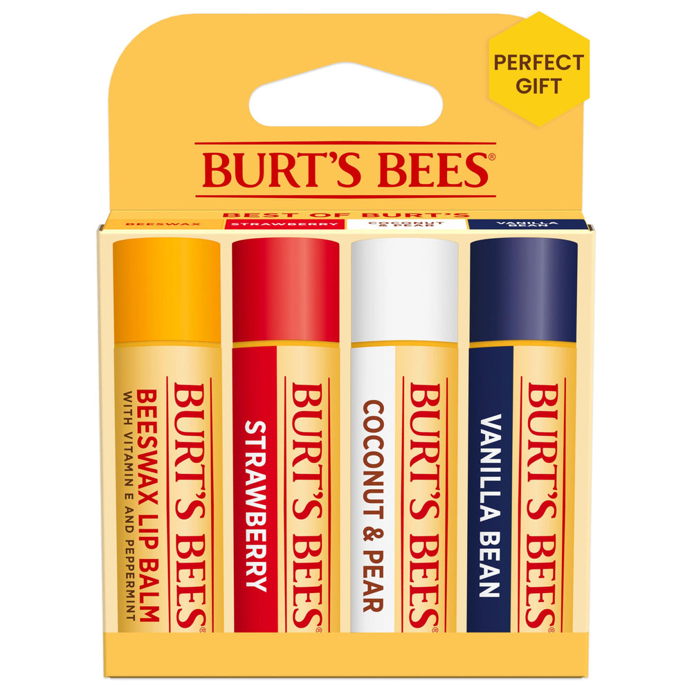 Burt's Bees Lip Balm con cera de abejas para labios suaves y nutridos.