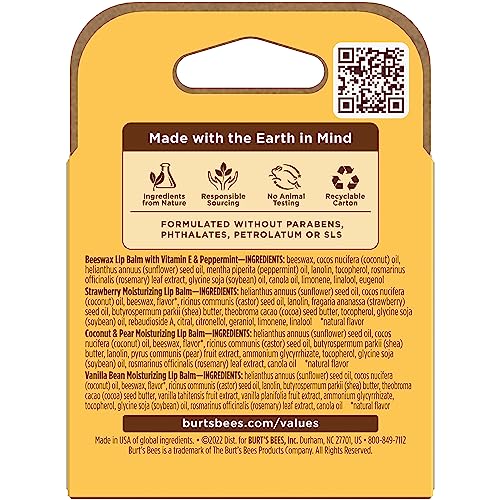 Aplicación suave para uso diario, labios nutridos con Burt's Bees.