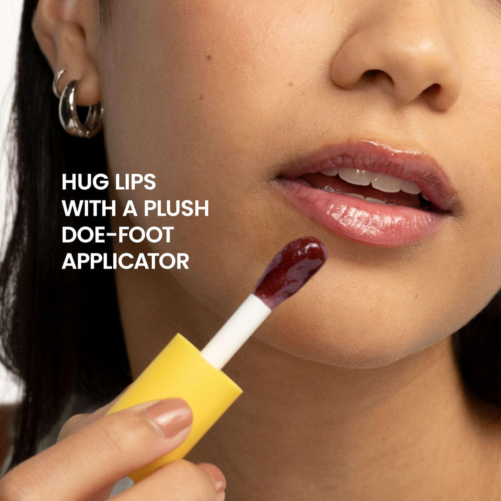 Instant hydration from Burt's Bees Lip Oil for dry lips.