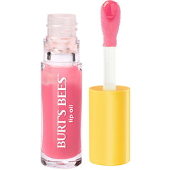 Burt's Bees Lip Oil Pink Sky wand applying precise color.