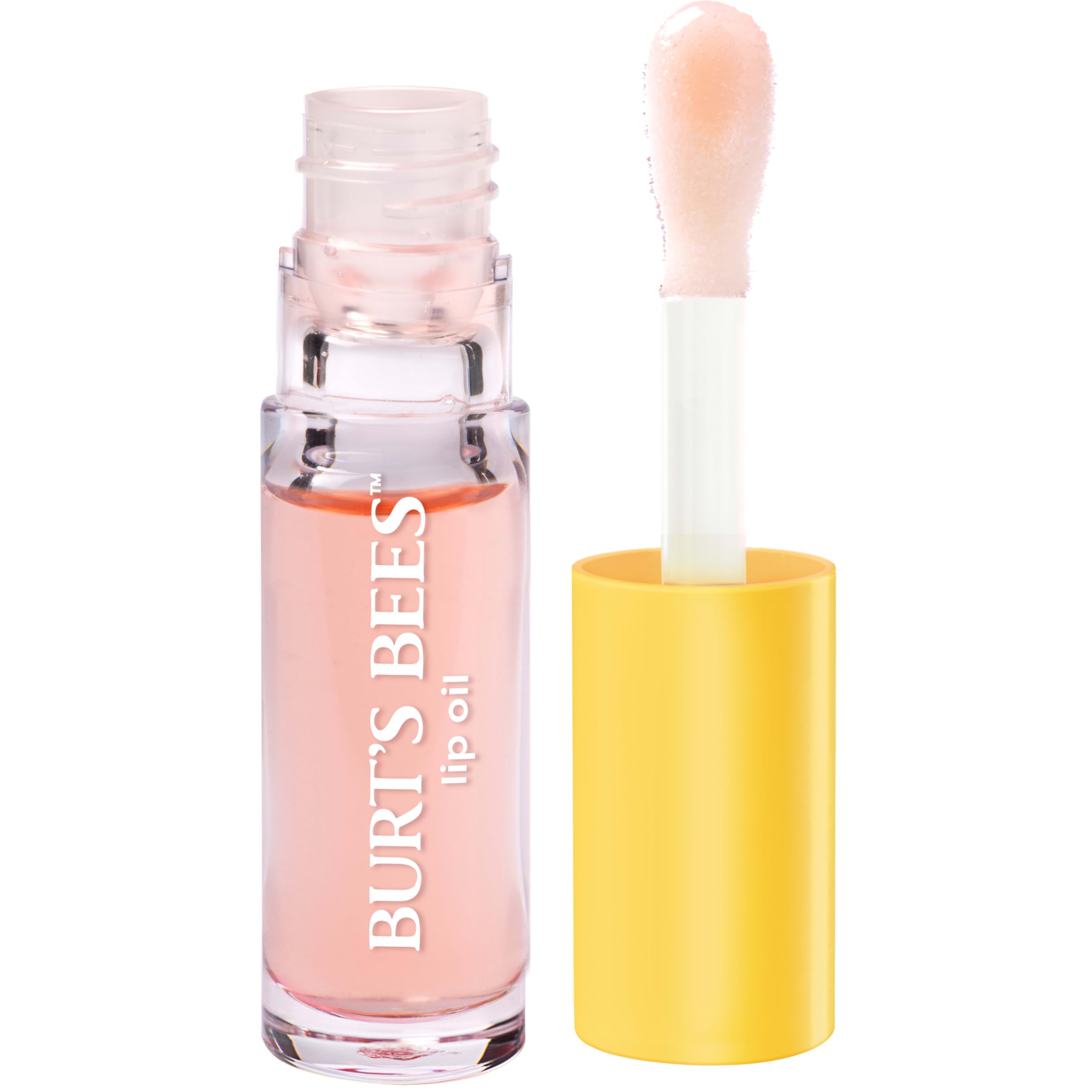 Burts Bees Lip Oil with plush wand enables precise application.