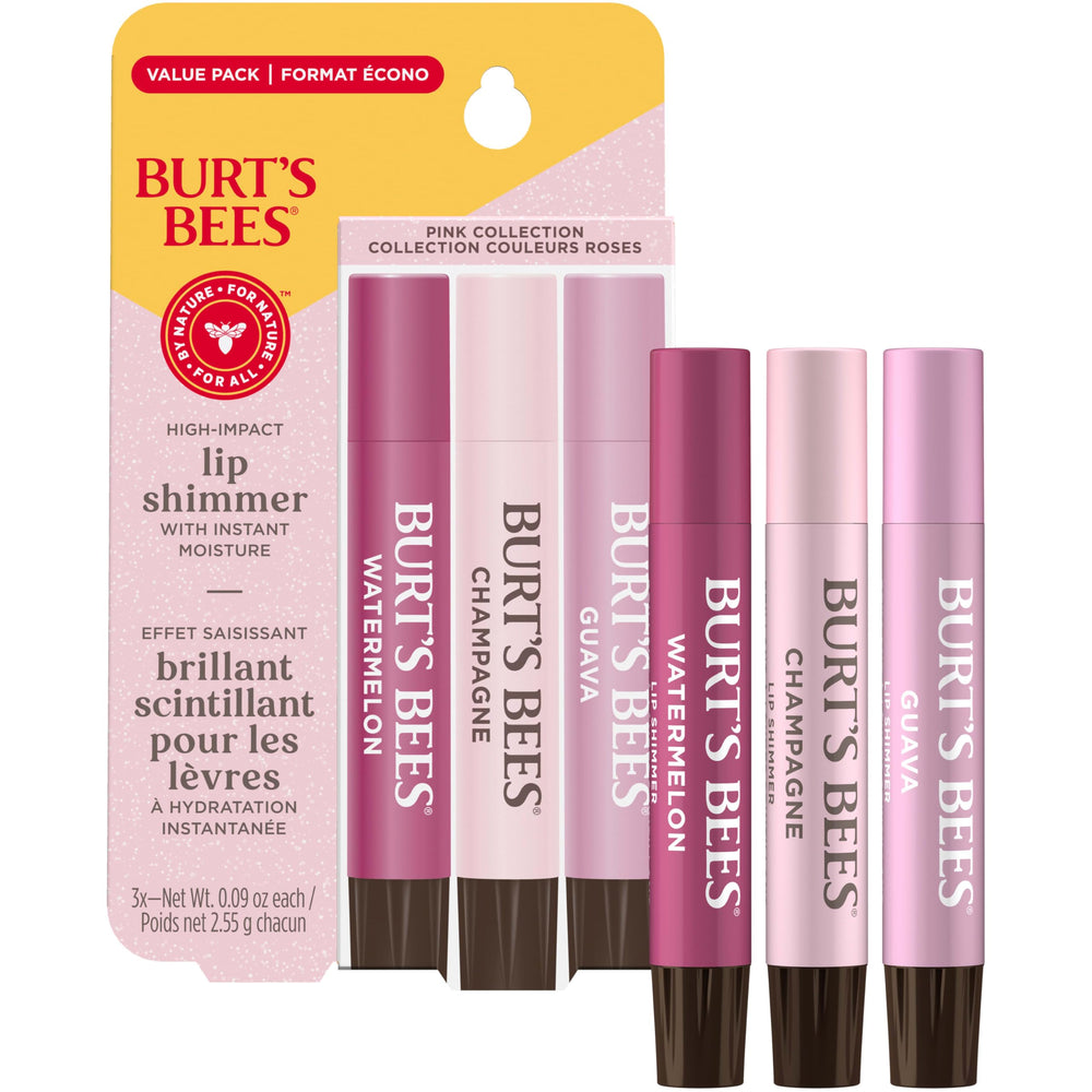 Burt's Bees Lip Shimmer Champagne: tono suave y brillo discreto.