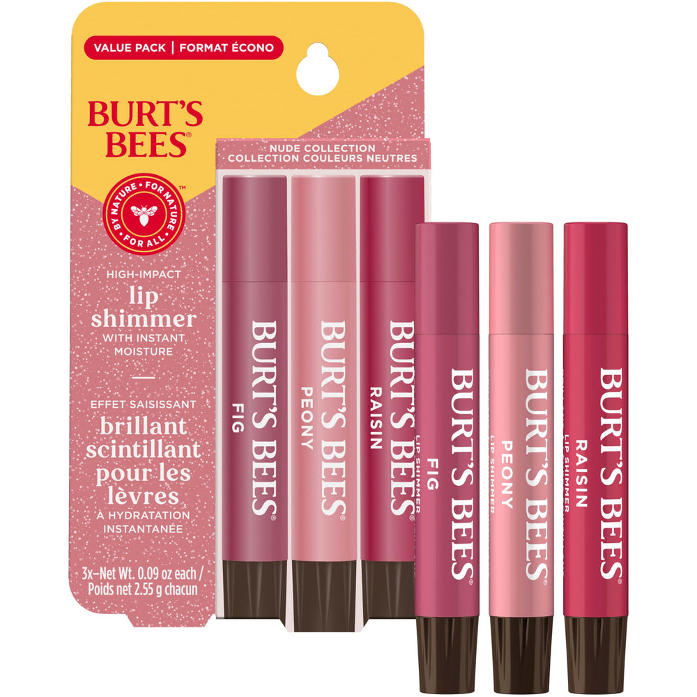 Burt's Bees Lip Shimmer Fig textura cremosa para labios suaves