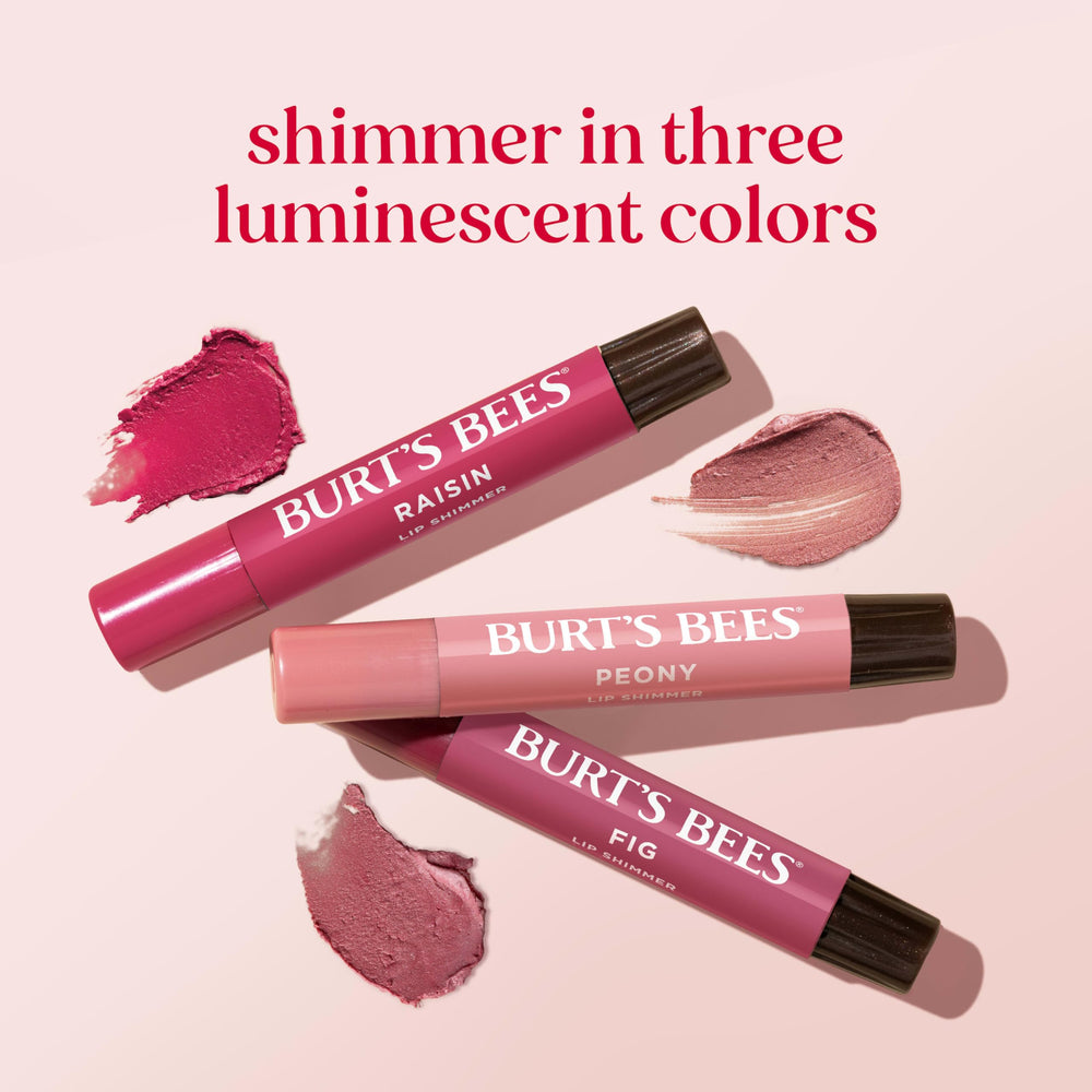 Burt's Bees Lip Shimmer Peony textura cremosa para uso diario