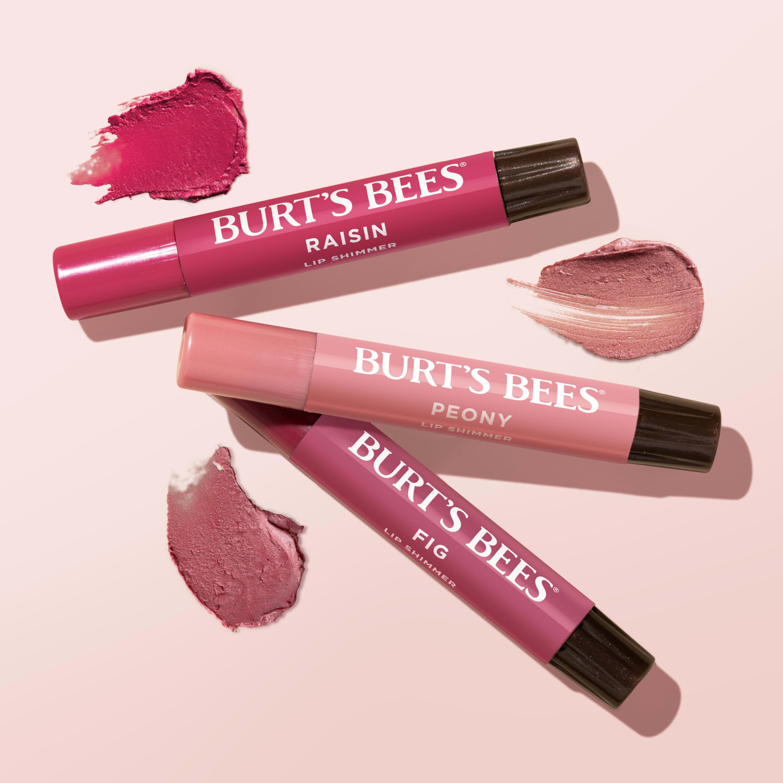 Burt's Bees Lip Shimmer Peony color suave para looks naturales
