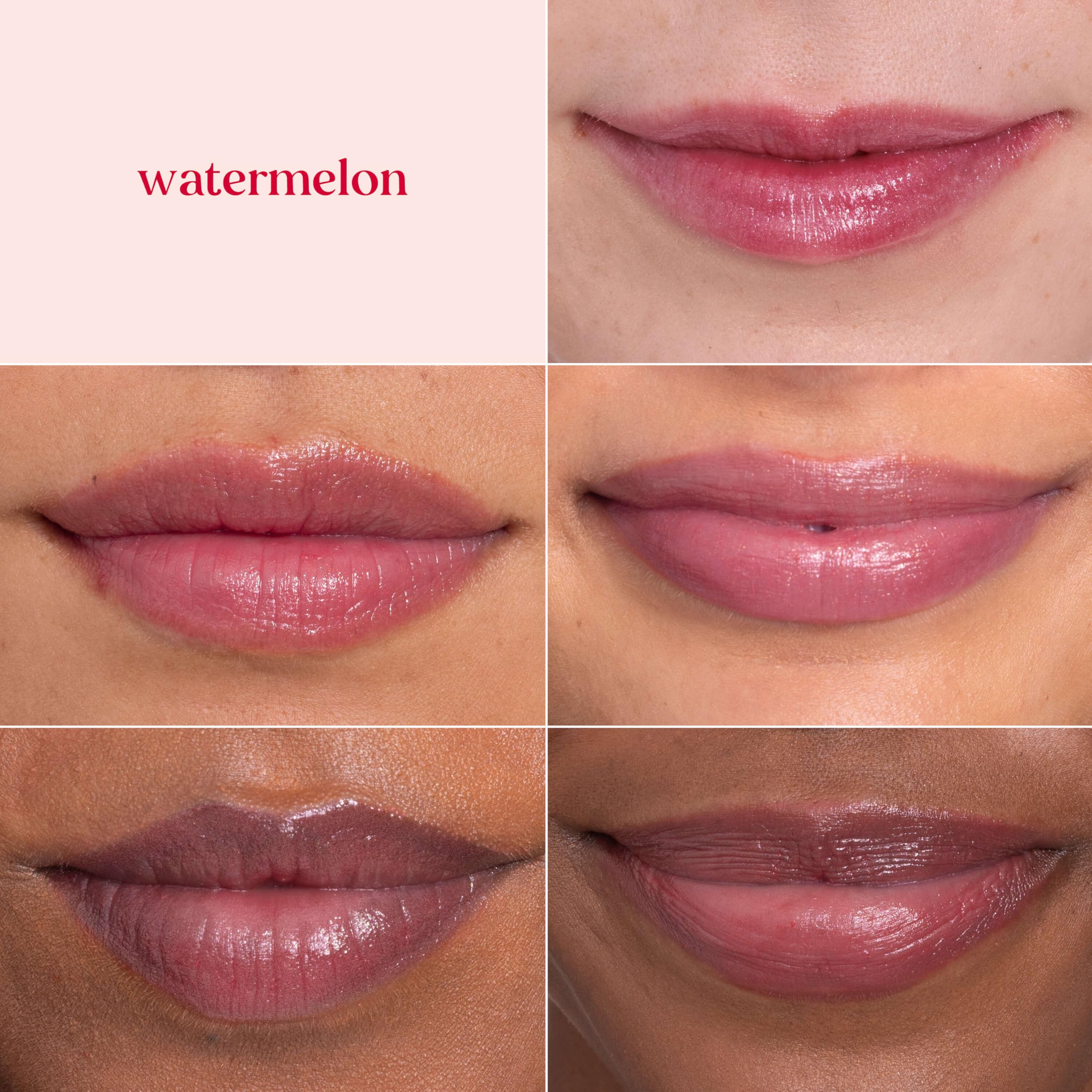 Burt's Bees Lip Shimmer Watermelon packaging and recyclable carton detail