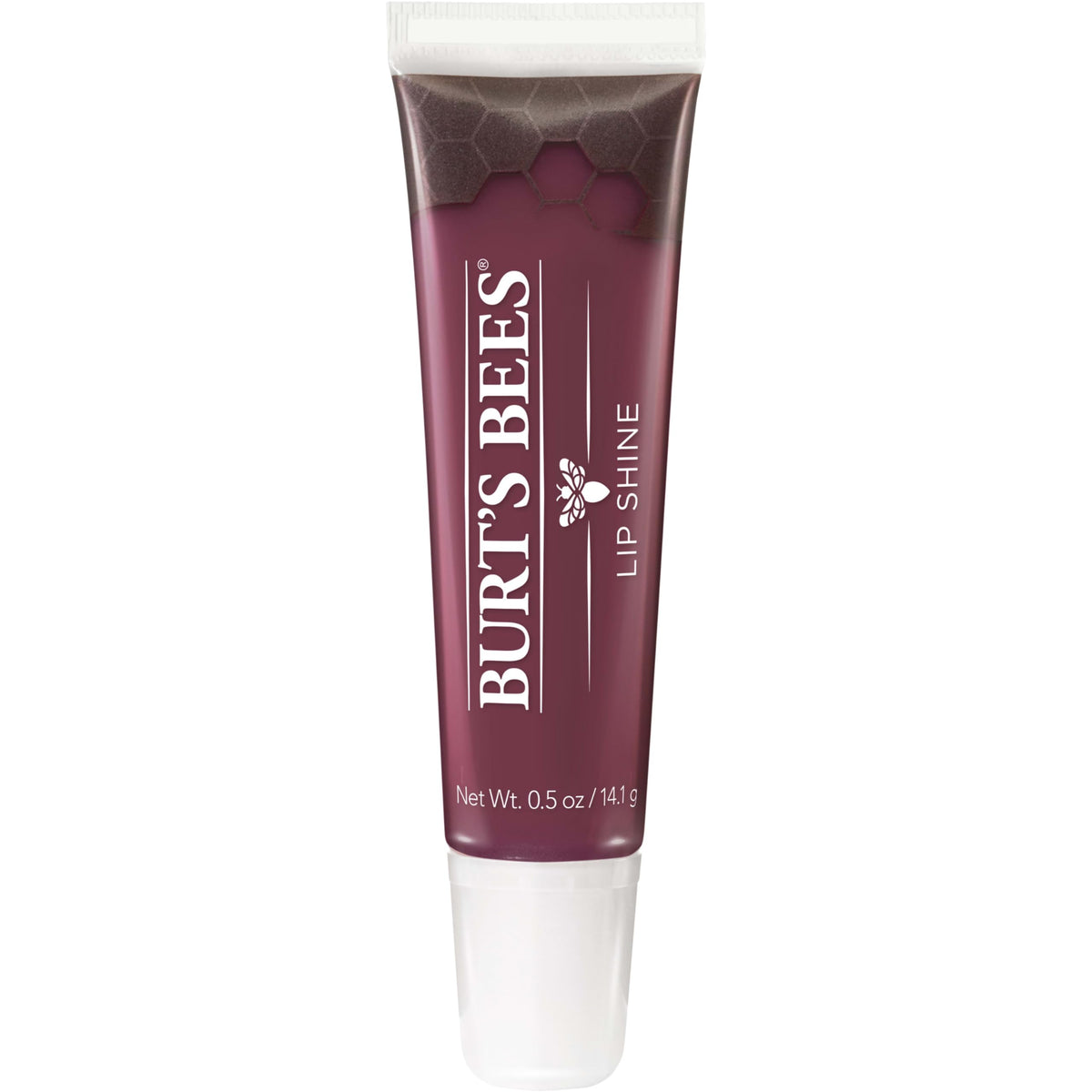 Burt's Bees Lip Shine Smooch tube close-up with sheer color for daily wear.