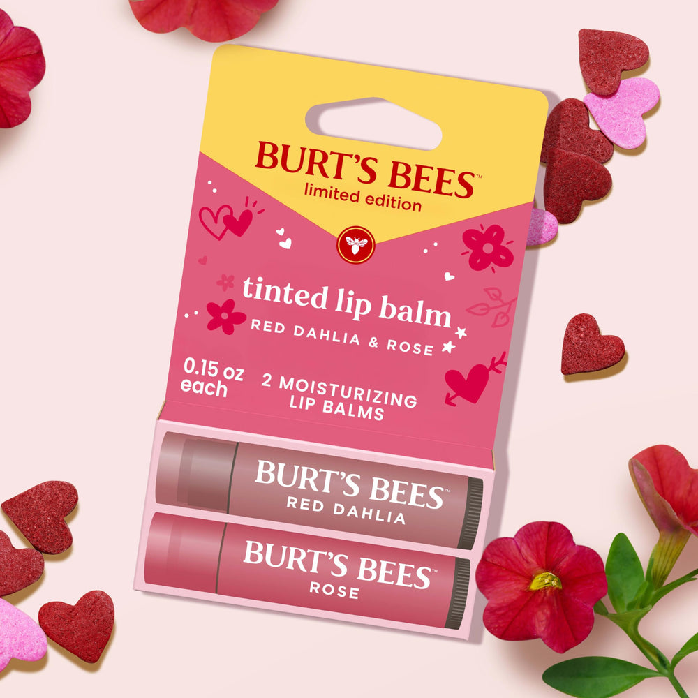 Burt's Bees Lip Tint Balm application shot demonstrating smooth glide
