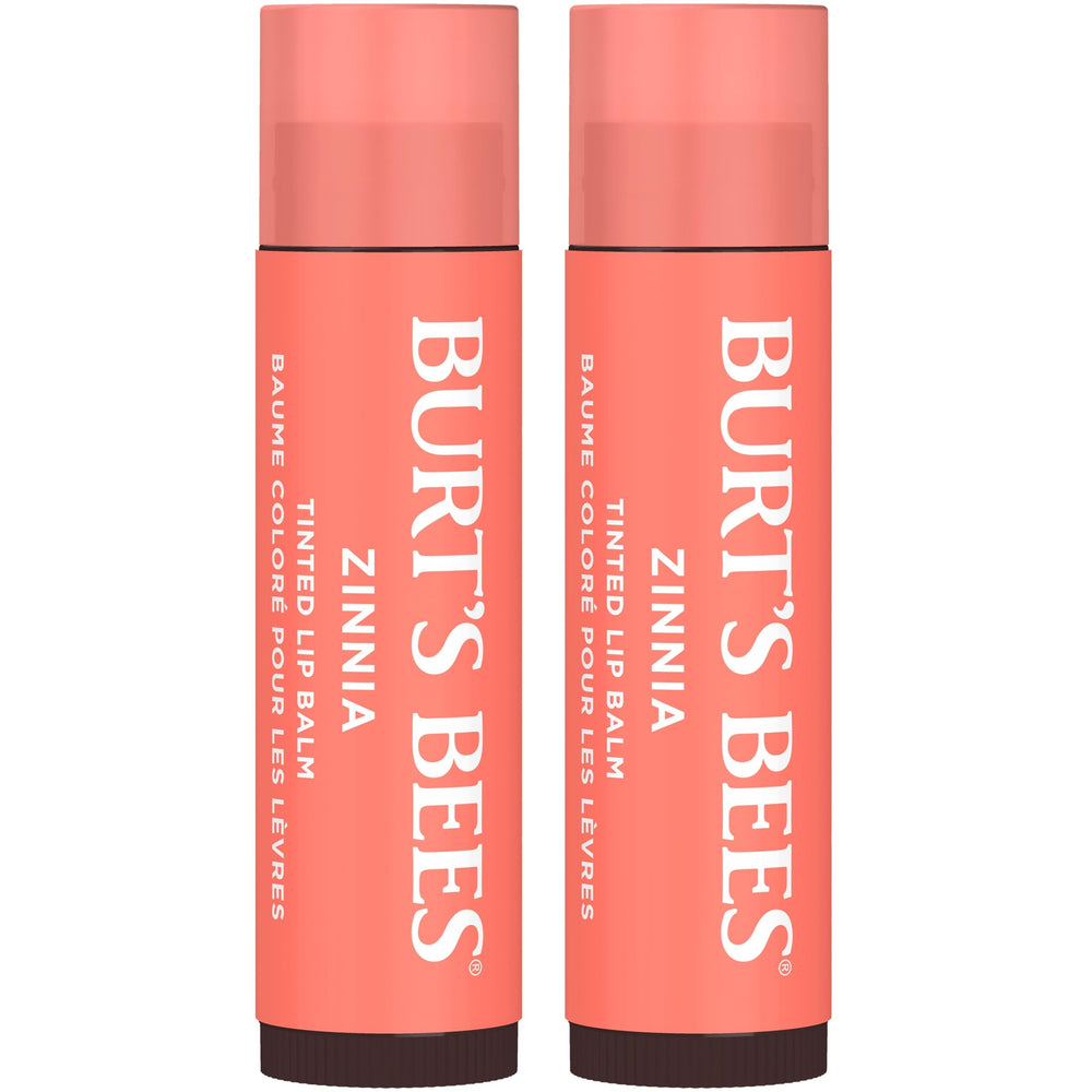 Burt's Bees Lip Tint Balm Zinnia tube for subtle color and lasting hydration.