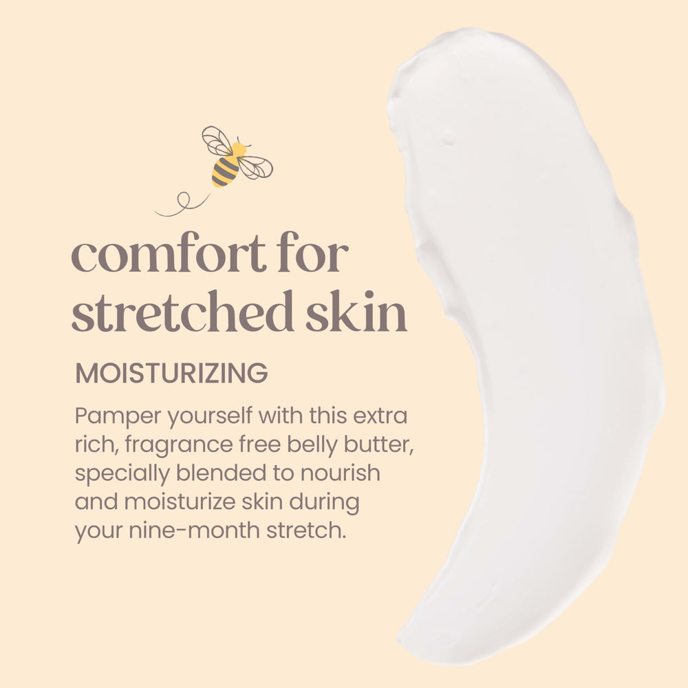 Creamy Burt's Bees Mama Belly Butter texture close-up for smooth application