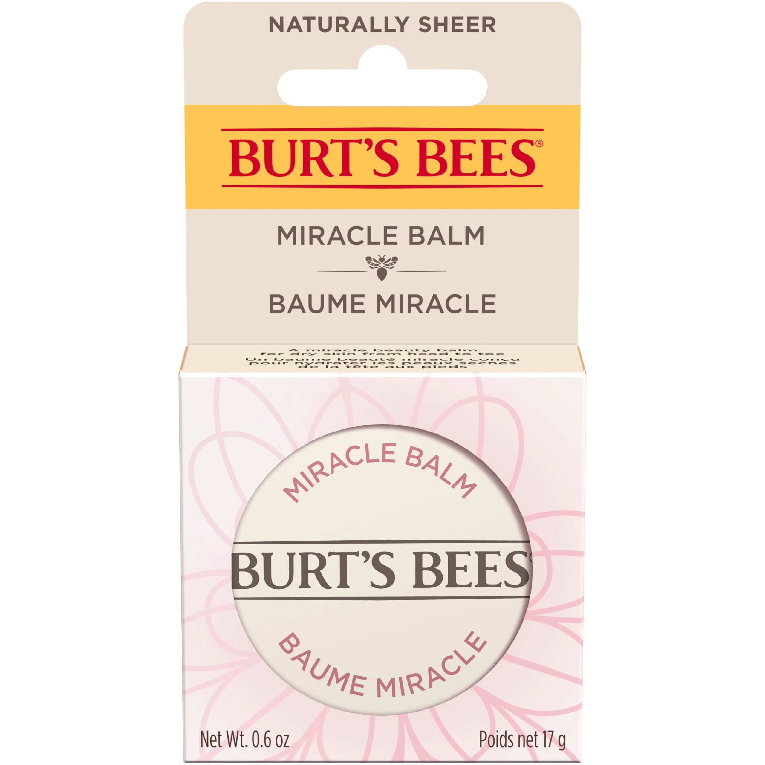 Burt's Bees Miracle Balm tames flyaways for smooth hairline