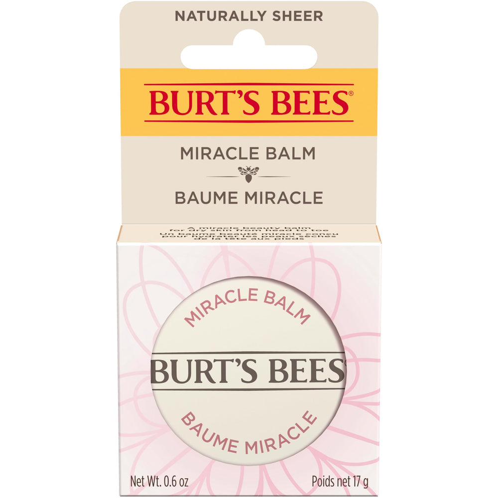 Burt's Bees Miracle Balm tames flyaways for smooth hairline