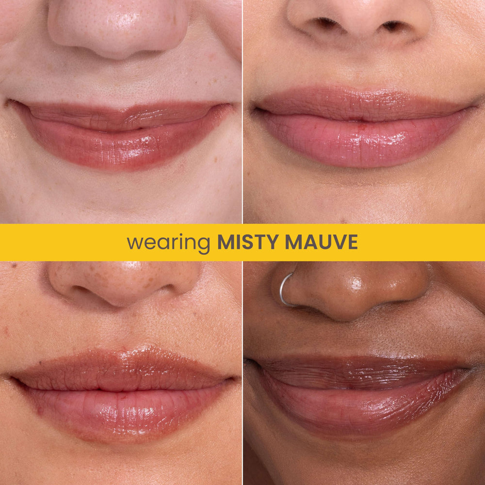 Burt's Bees Misty Mauve: núcleo con vitaminas para protección antioxidante