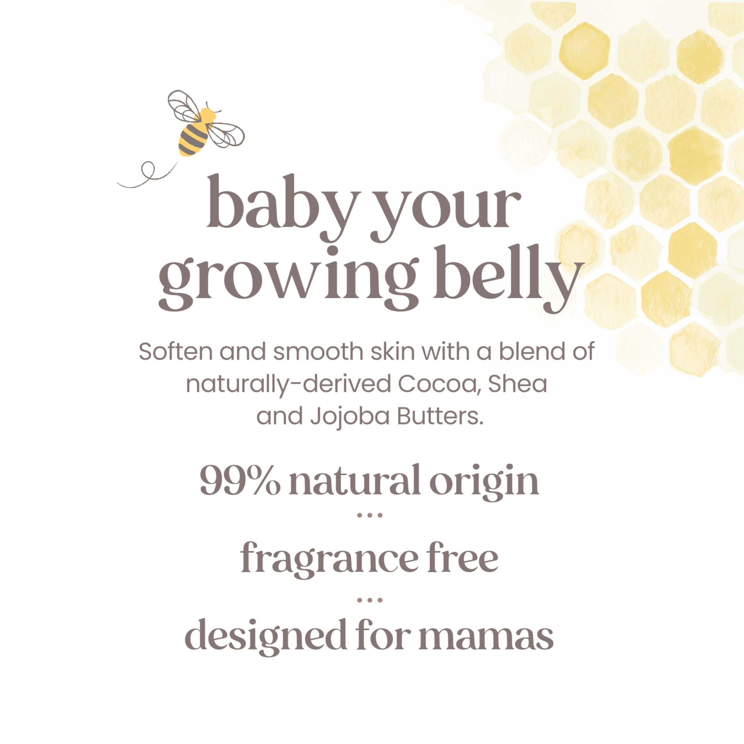 Natural Burt's Bees Mama Belly Butter formula with shea, cocoa and jojoba