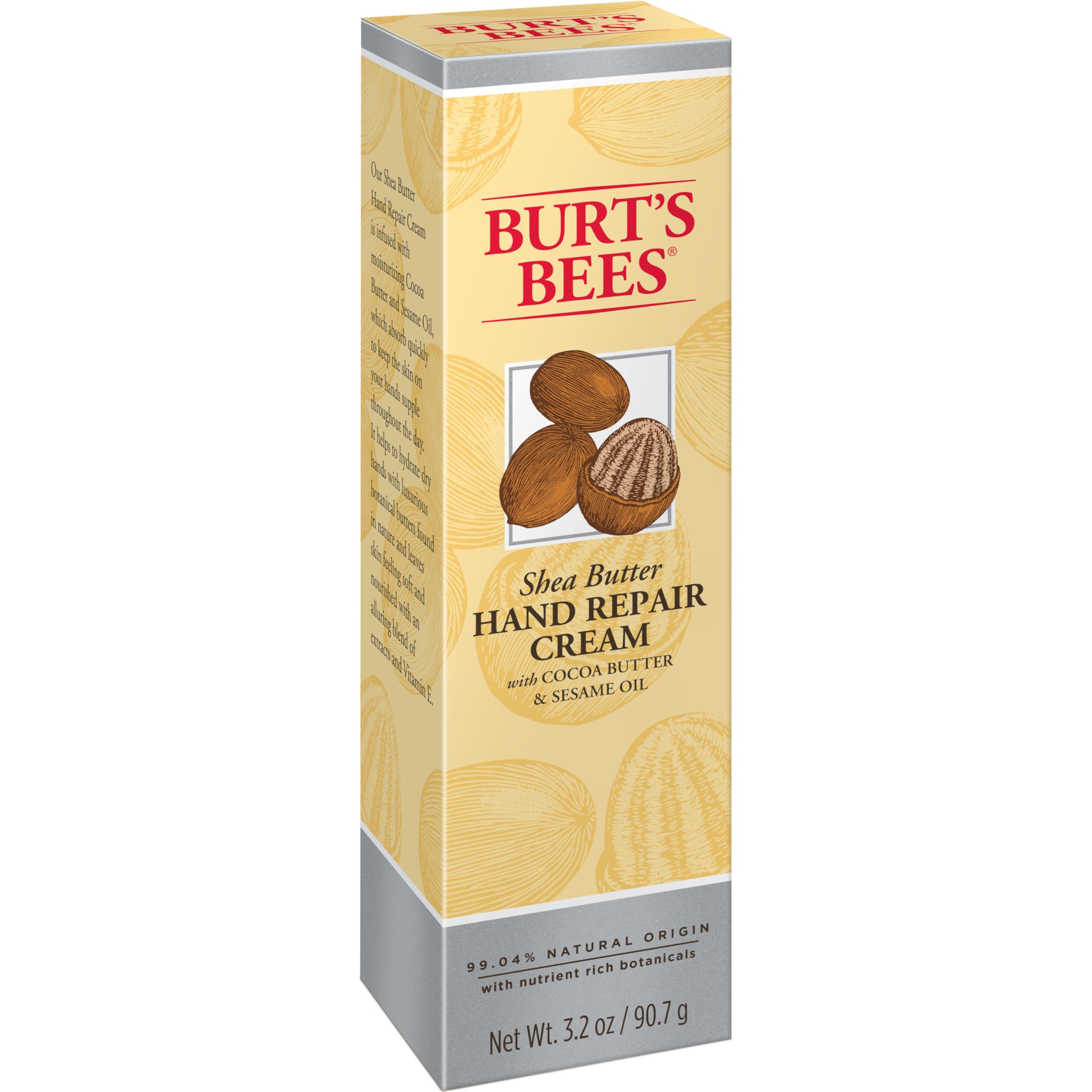 Burt's Bees enfoque nutrición de la mano para piel suave.