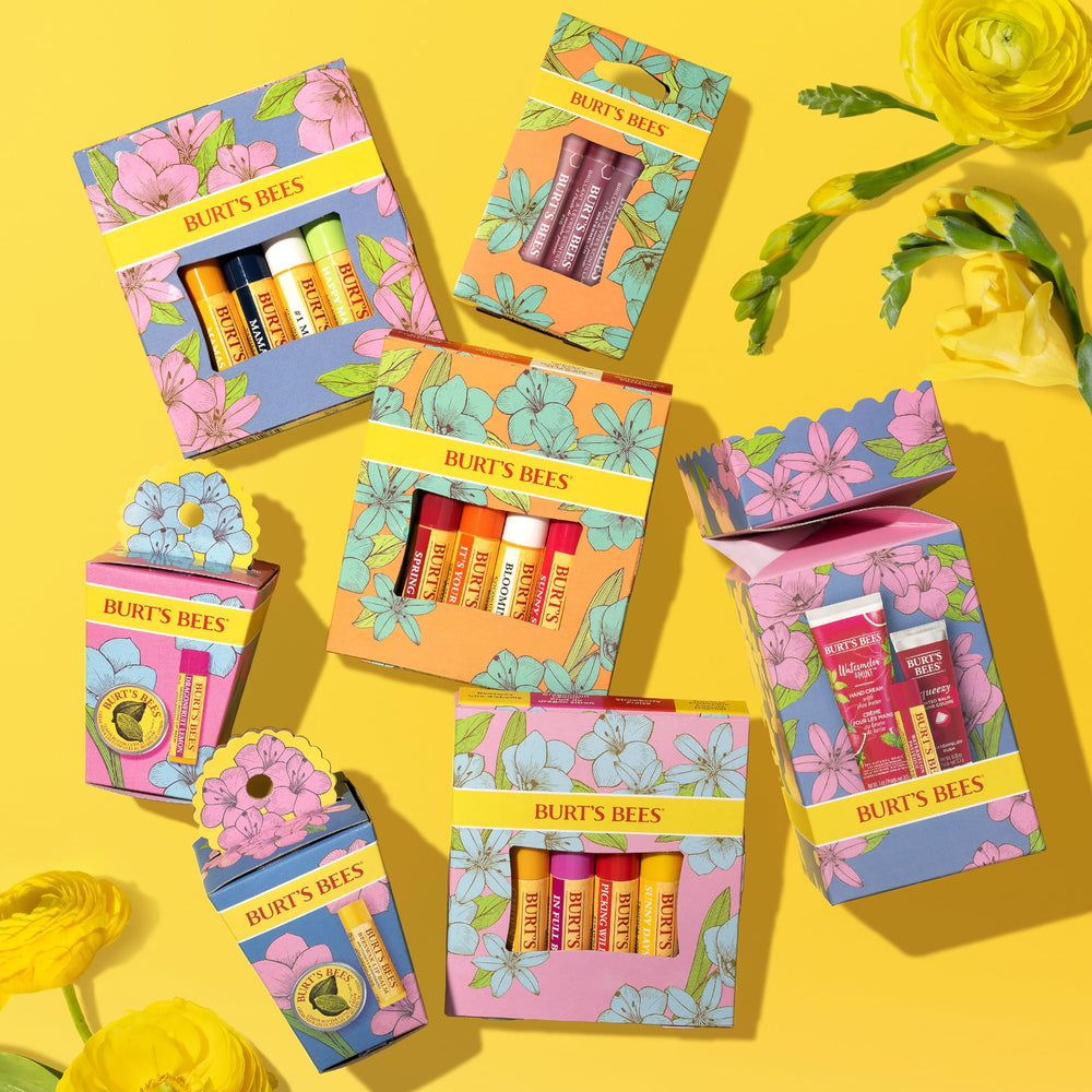 Burt's Bees bálsamo en envase mate para aspecto elegante