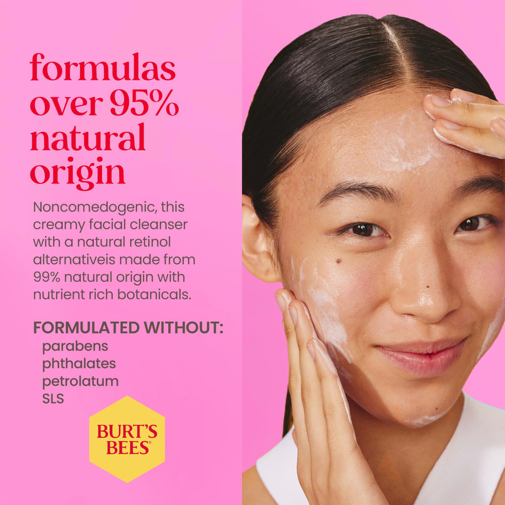 Burt's Bees Renewal Refining Cleanser: aplicación diaria para iniciar rutina.