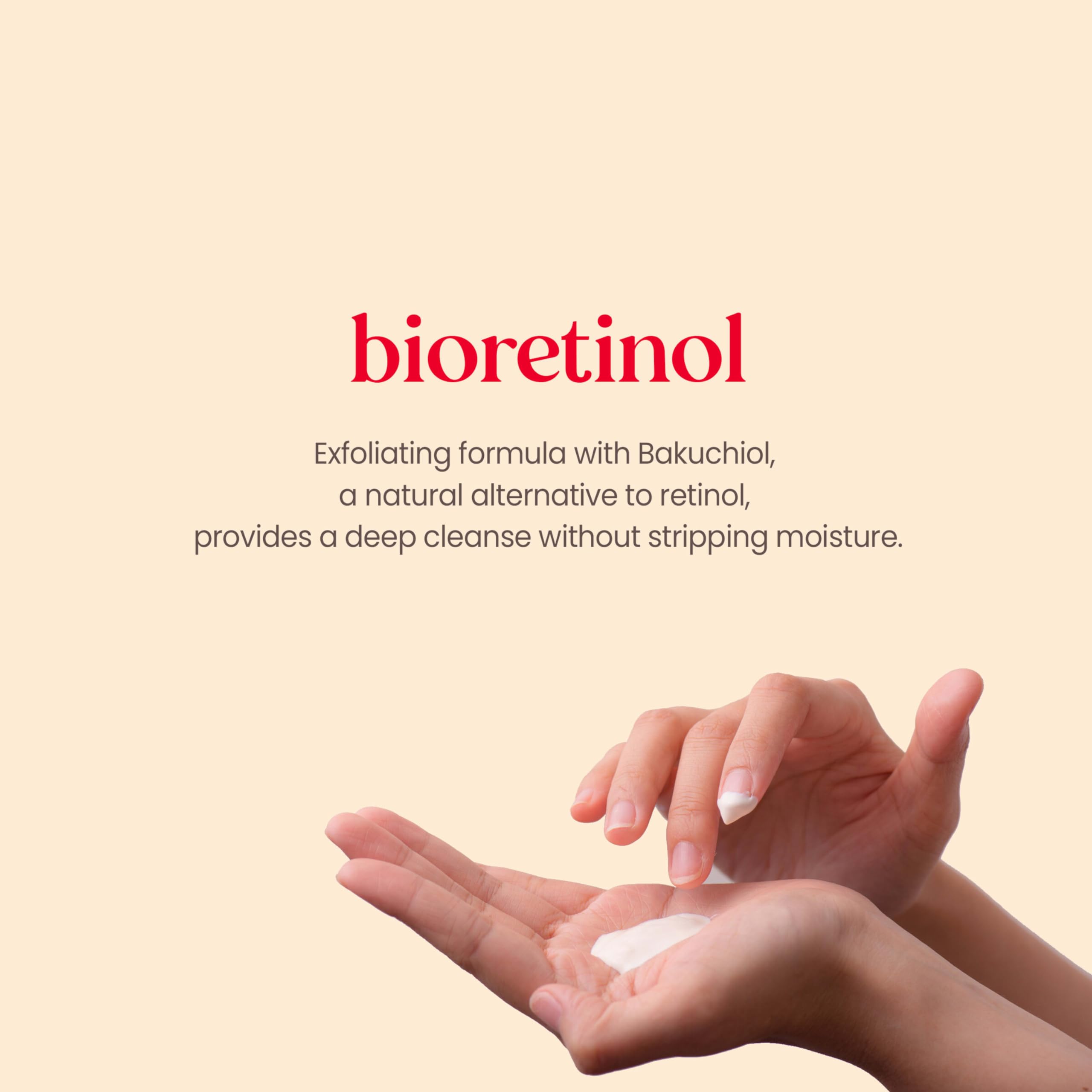 Limpieza cremosa libre de parabenos para Burt's Bees Renewal Refining Cleanser.