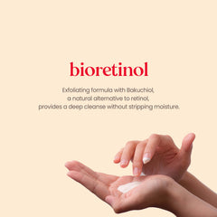 Limpieza cremosa libre de parabenos para Burt's Bees Renewal Refining Cleanser.