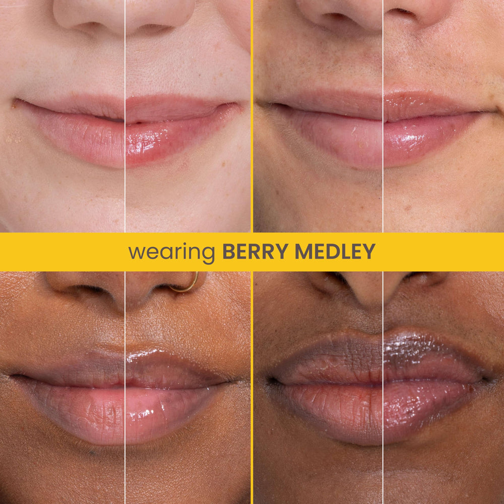 Swatch of Burt's Bees Rescue Lip Relief on dry lips