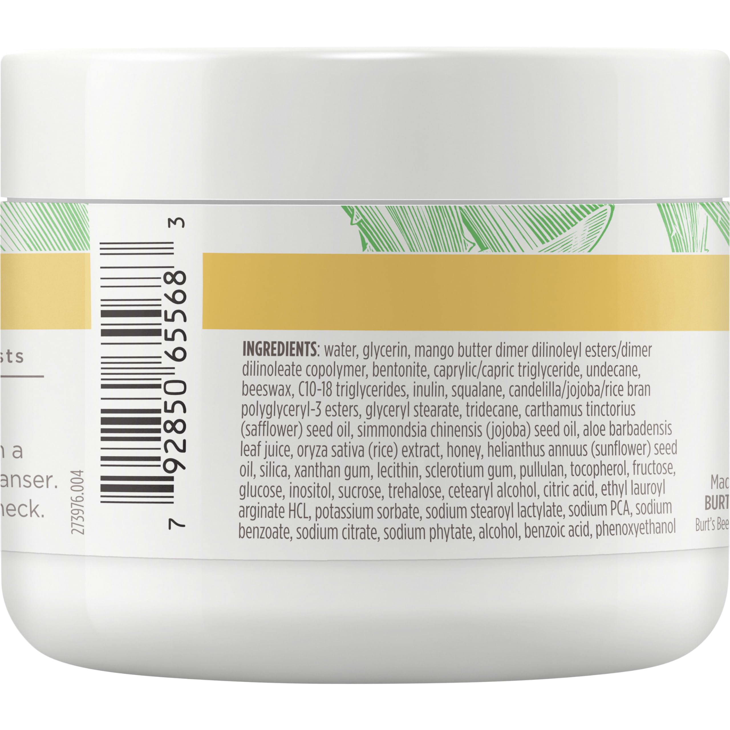 Burt's Bees Sensitive Moisturizing Cream packaging conveys cruelty-free confidence.