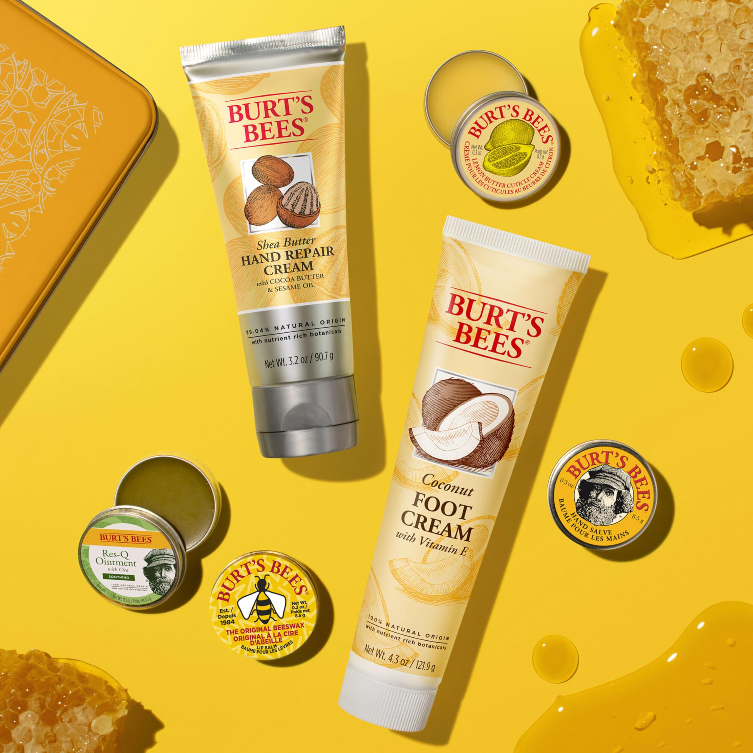 Burt's Bees Shea Butter Hand Repair Cream nourishes dry hands.