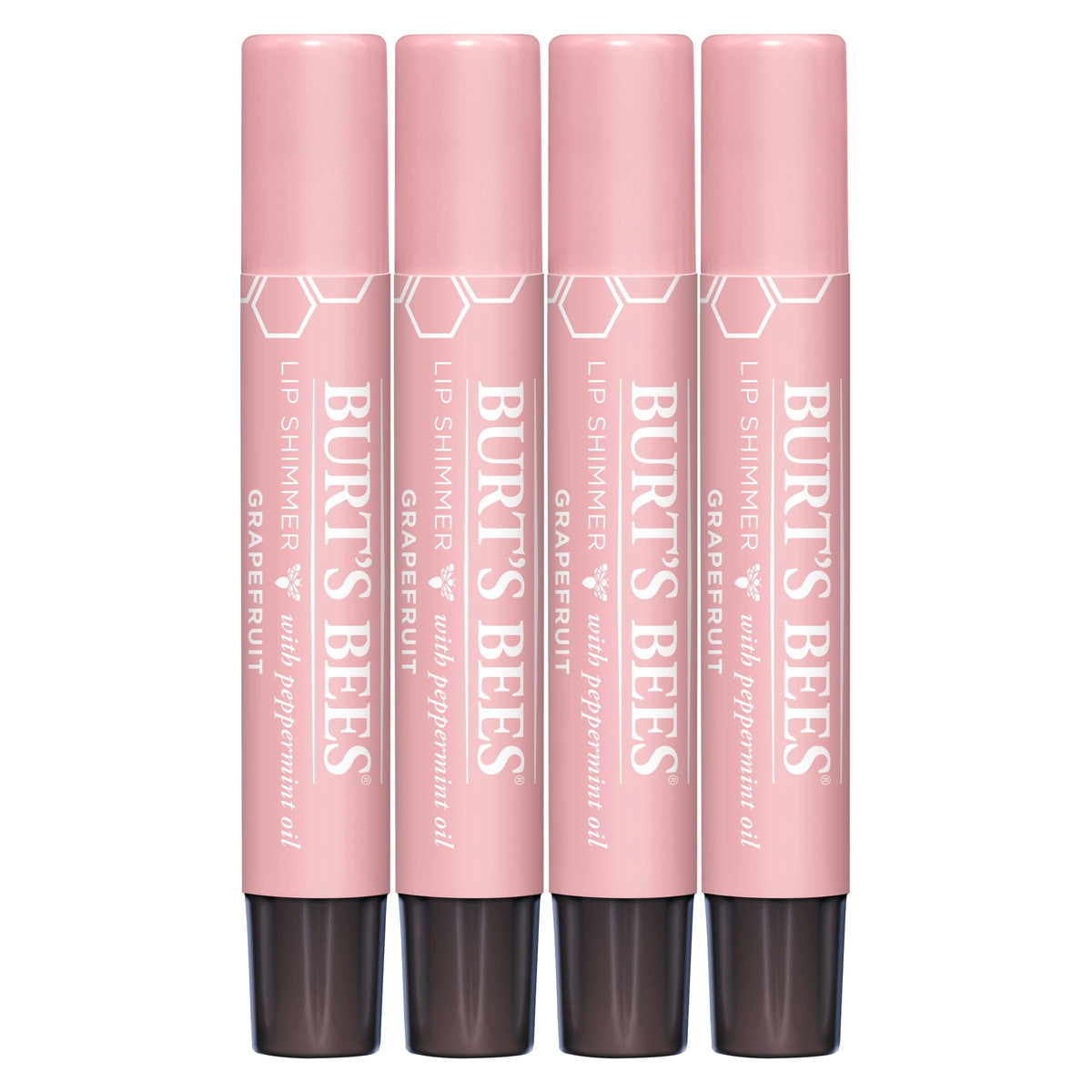 Burt's Bees Shimmer Lip Tint Grapefruit tube for hydrating, subtle glow.