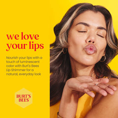 Burt's Bees Lip Shimmer Grapefruit packaging for on-the-go moisture.