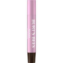 Burt's Bees Lip Shimmer Guava application close-up with lustrous lavender tint.